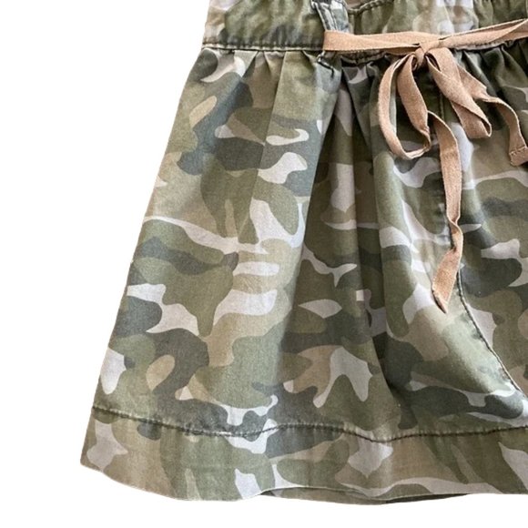 OshKosh B'gosh Khaki Green Camo Overall Jumper Dress 4T - Picture 3 of 9